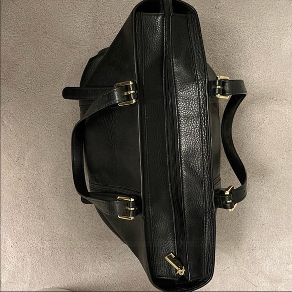 Tory Burch Pebbled Leather Tote - Picture 6 of 9